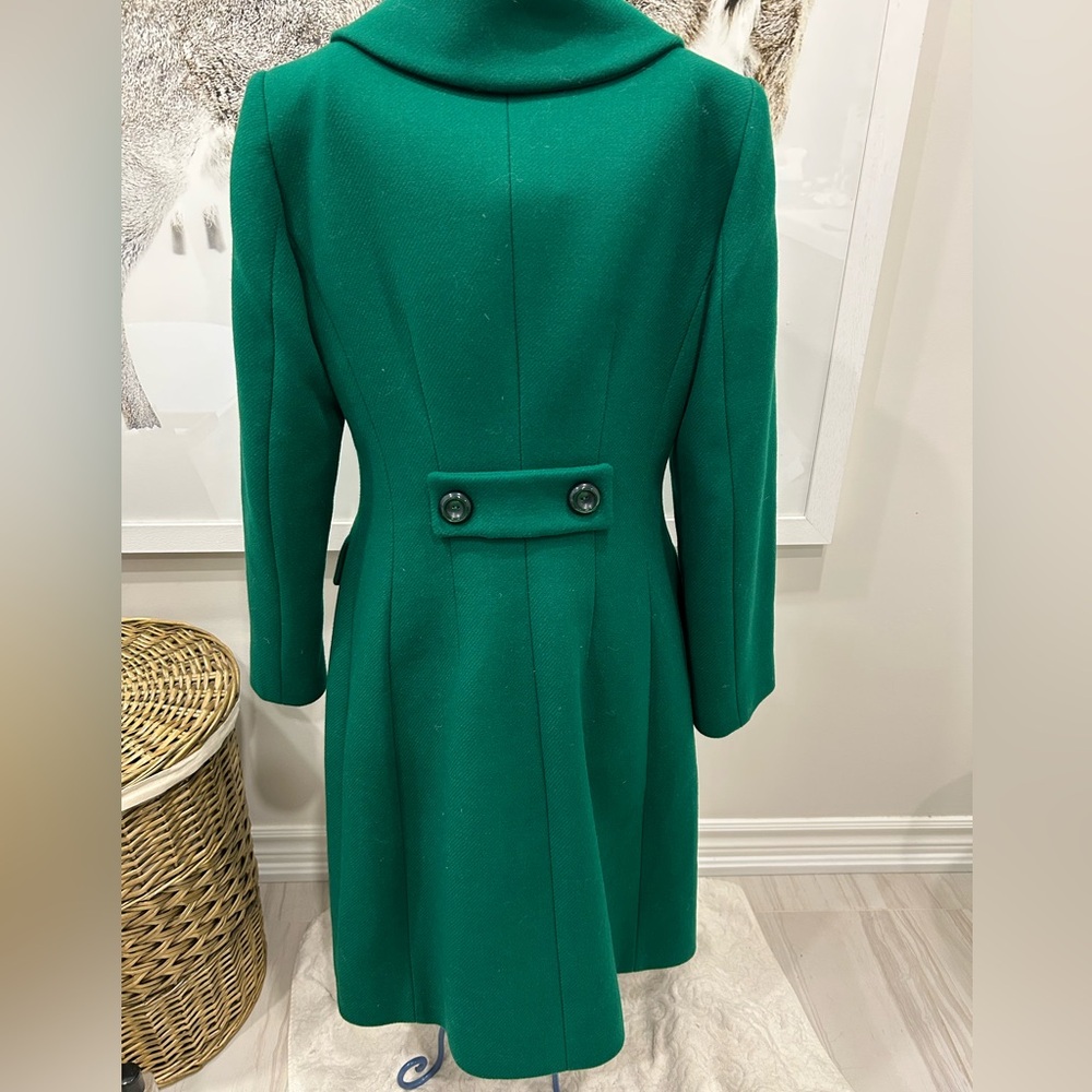Luisa Spagnoli wool blend Kelly green coat. Size small - Picture 4 of 7